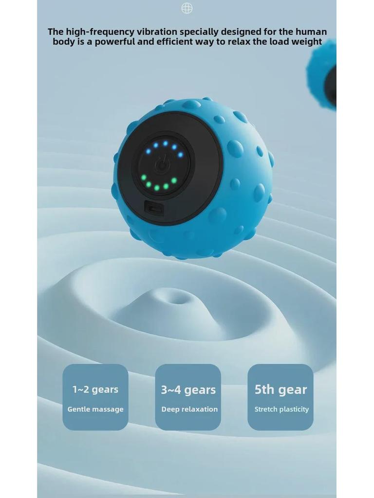 Electric Vibrating Massage Ball for Muscle Relaxation and Fitness