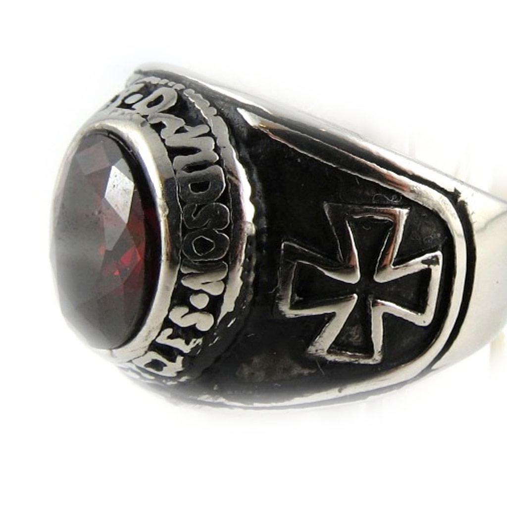Designer Ring 'Thorgal' Red