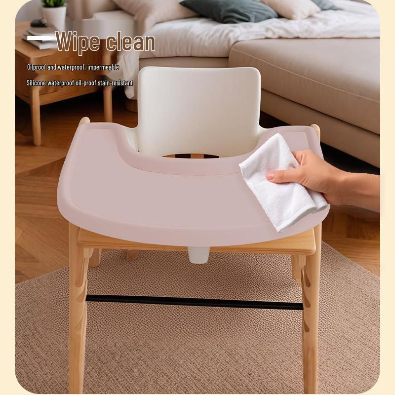 Baby High Chair with Easy-Clean Cushion and All-Inclusive Tray