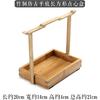 FARZI Portable Bamboo Cabas Gift Box Bamboo Portable Snack Basket Desktop Tea Box Dried Fruit Tray Storage Fruit Snack Basket