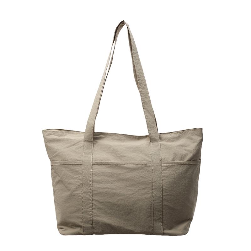 Women Large Capacity Tote Bag Commuter Canvas Bag Student Class Shoulder Bag