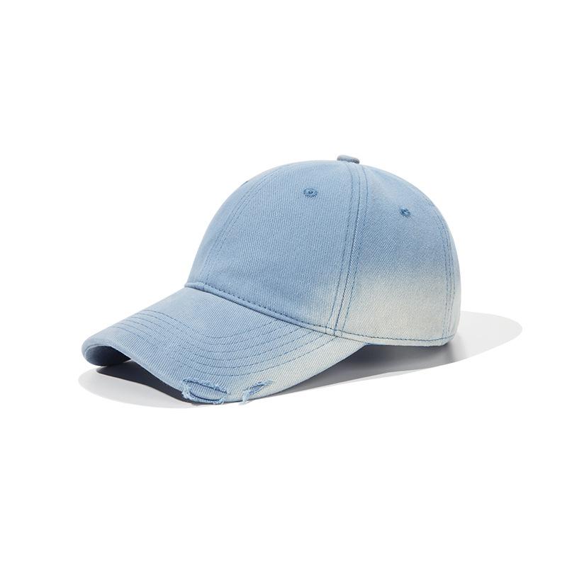 Do Old Holes Baseball Hat Personality Soft Top Men and Women Versatile Small Gradual Change Shading Cap