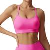 Spaghetti Strap Shockproof Sports Bra – Women's Thin, Supportive Yoga Camisole with Nude Feel