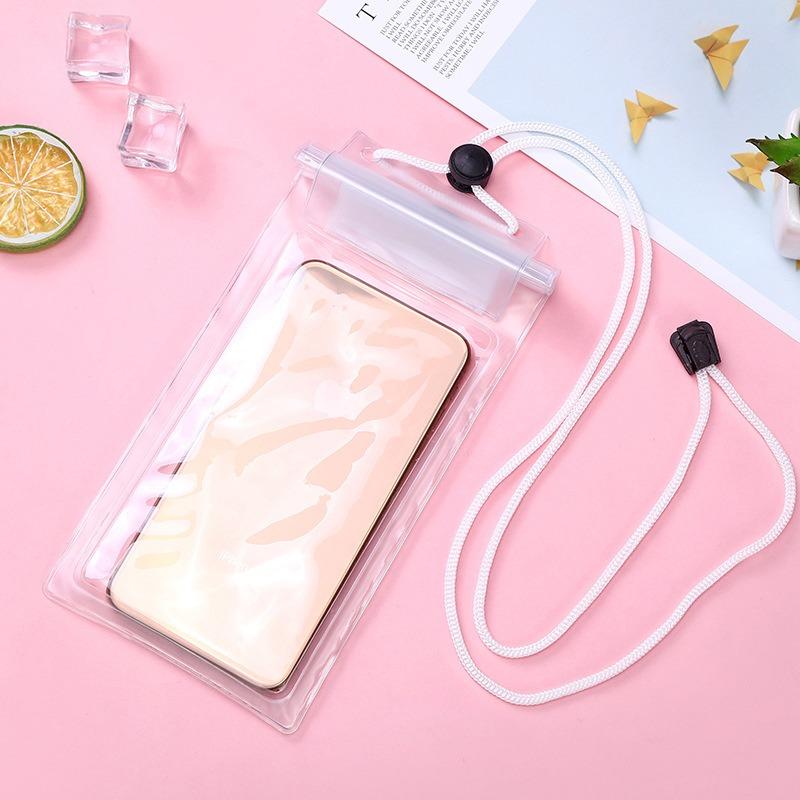 Saco de Natação de Vedação Impermeável Alta Resistência Tamanho Grande Transparente Bolsa Seca de Proteção Subaquática para Celular Iphone