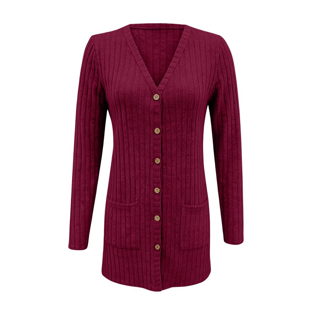 Women's V-Neck Long Sleeve Pullover Sweatshirt