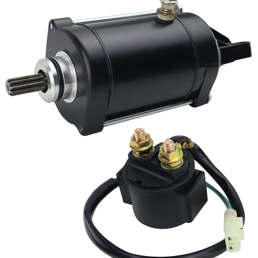 

Starter Motor & Relay Engine Set For Honda ATV Rincon 650 680cc Pioneer 700 2003-2016 OEM:31200-HN8-003 31200-HN8-000 18667 2 PC SET