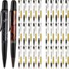 Kit de Caneta para Tornear Madeira Pacote com 30 Conjunto de Canetas Esferográficas Twist Com Refis Cobre Para DIY Sala de Aula Presentes para Estudantes Suprimentos Amigos
