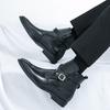 Hot Selling Men's Chelsea Boots Europe America High-end Banquet Dress Shoes Fashionable Red New Men's High Top Short Boots