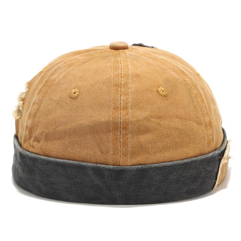 2026 New Landlord Hat Washed Patch Cloth Broken Hole Guapi Hat Daily Commuting Decoration Hat Hip Hop Hat Unisex Borderless Hat