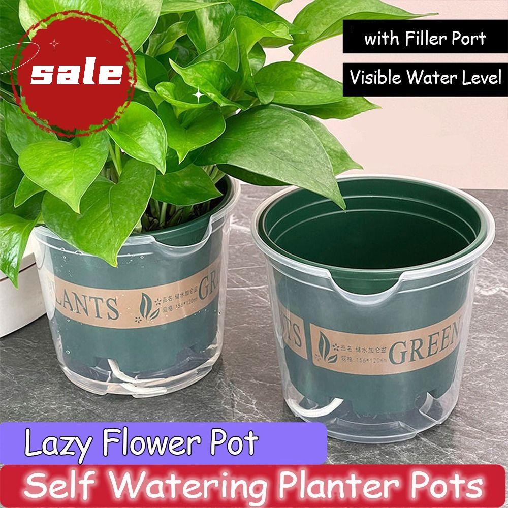 Succulent Self Watering Planter Pots Lazy Lazy Flower Pot Self-watering Potted  Home Decor