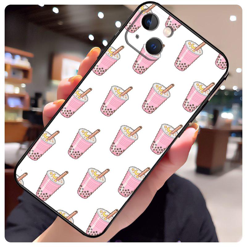

Boba Milk Tea Case For iPhone 13 Pro Max 16 15 11 12 14 17 Pro Max mini 15 16 Plus 16e 17 Air Phone Cover iPhone 15