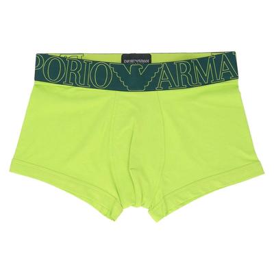 Emporio Armani Mega Logo Boxer Shorts, Men's, Sizes S/M/L, Front Closure, EU Sizes, 54059781, Lime, 44.
