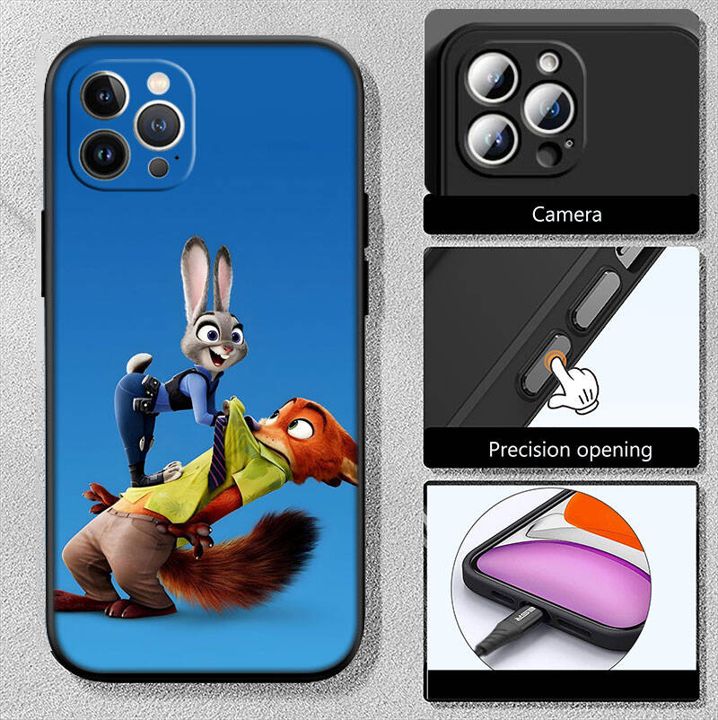 MH158 Zootopia Phone Shell Case for Redmi Note 12 12S 12C 13 13C 13R 14 14S 14R 14C Pro Max Plus A3 A3X A4 A5 11A 13X