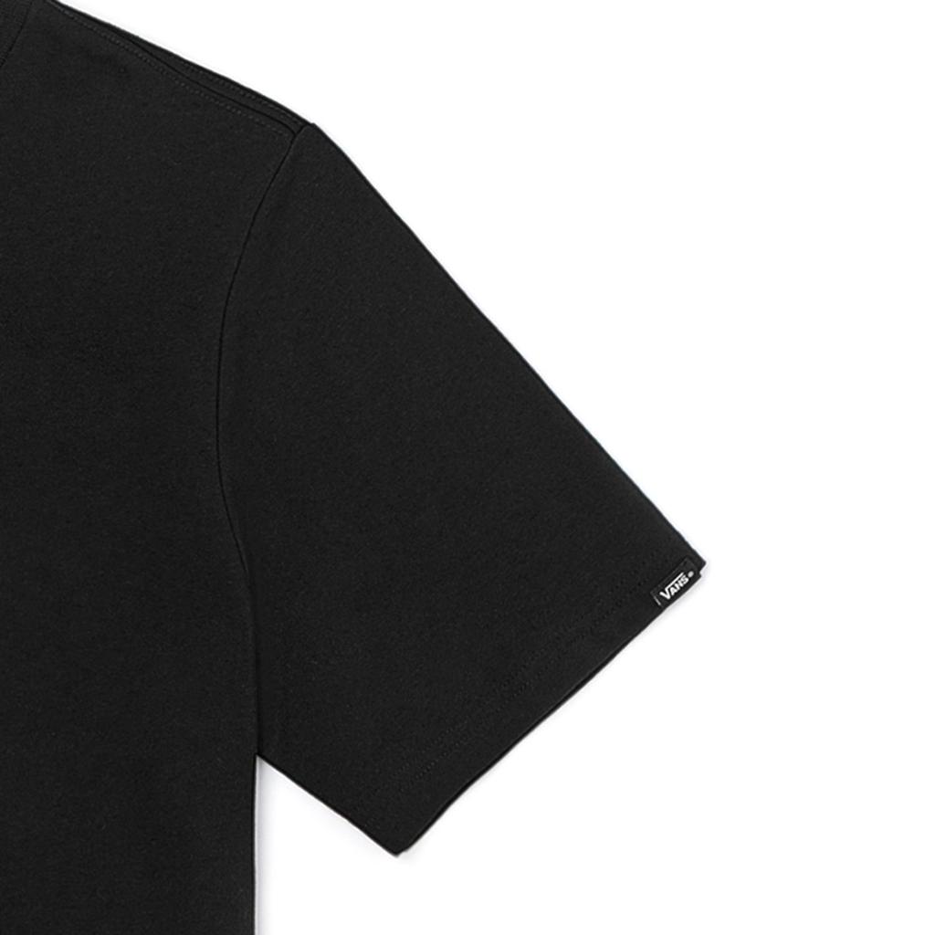 Vans Ss22 Logo Print Crew Neck Short Sleeve T-Shirt Unisex Tops Black VN0A7TRTBLK