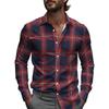 Men S Long Sleeve Printed Business Casual Shirt