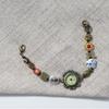 Vintage Bronze Rose Bracelet Watch Victorian Style Ladies Beaded Watch Woven Watch