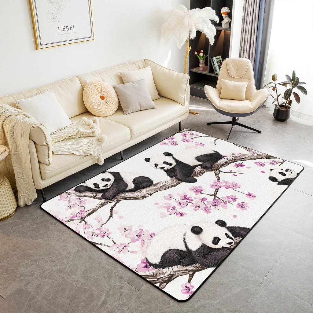 Erosebridal Fish Hunting Area Rug 3x5,Vintage American Flag Non Slip Indoor Floor Mat,Fishing Rod Bass Fishing Carpet for Dining Room Under