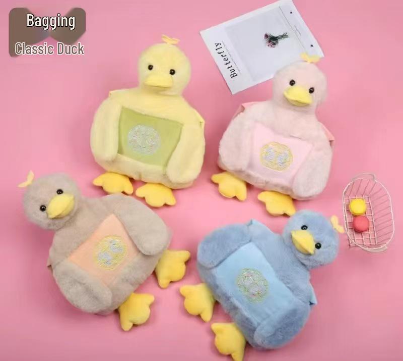 Automatická elektrická plyšová kreslená fľaša na horúcu vodu ohrievač rúk s bezpečnostným vypnutím