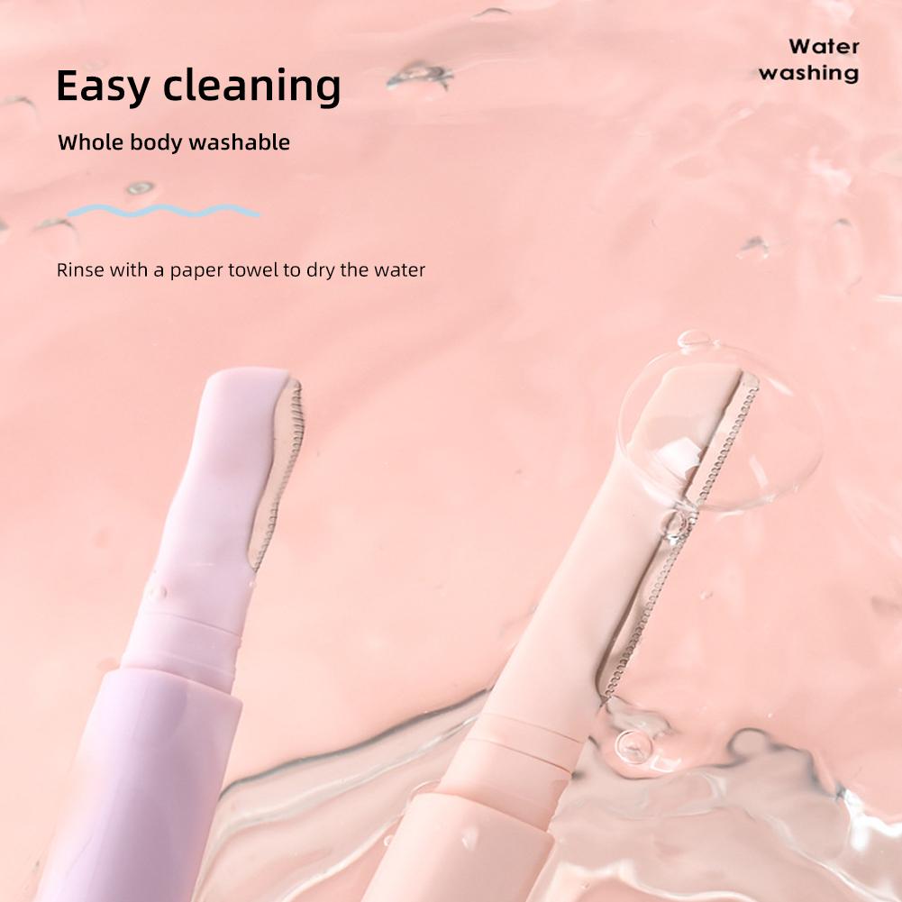 Oboustranný zastřihovač obočí Makro čepelový zastřihovač obočí proti poškrábání Bezpečný omyvatelný nástroj na líčení břitvou na obočí