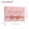 Palette Ombretti Colore Ricco Illuminante Fard Contouring Impermeabile Lunga Durata Portatile Mini Vassoio per Trucco a Tre Pieghe