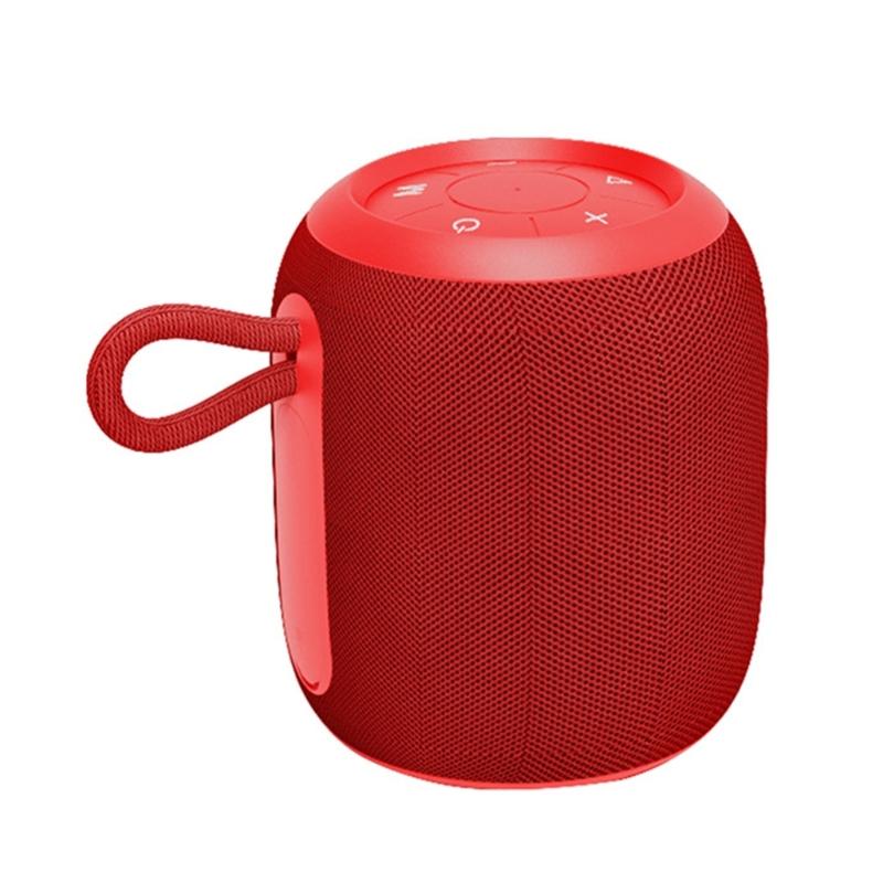Outdoor Portable Bluetooth-compatible Speaker Waterproof Wireless Speaker with Powerful Bass Lights for Camping Travel Hiking
