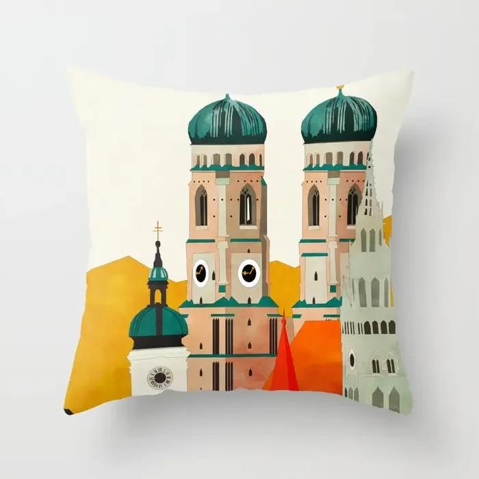 House Decorative Home Pillowcase for sofa Cushion Cover 45*45 Nordic 40*40cm 40x40cm 50x50 Living Room abstract 60x60 pink love