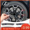 Interior Stickers 4Pcs Car Wheel Hub Rim Stickers Auto Decor Decals Carbon Fiber Sticker For EX300H RX450H IS300H ES300H N