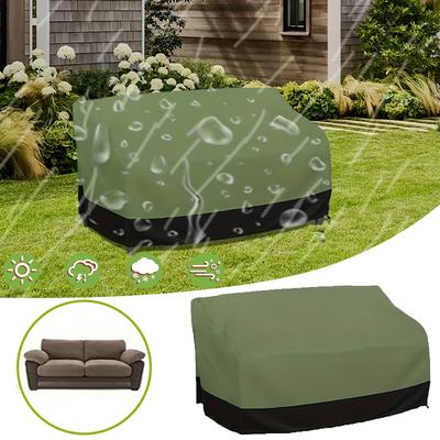 1PC Dust Protection Heavy-Duty UV Outdoor Rain Patio Snow Fits Most Double Sofas Waterproof Sofa Cover Garden