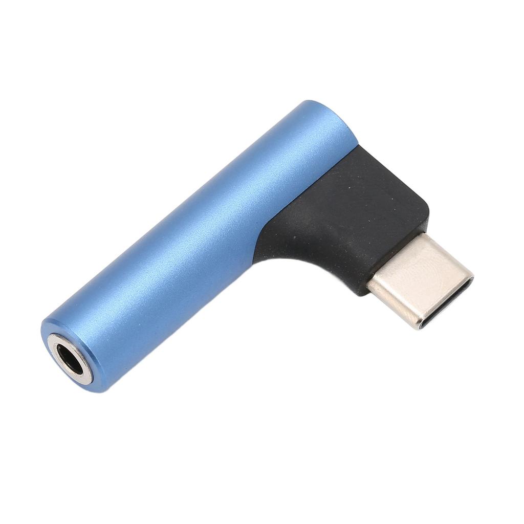 USB C to 3.5mm Sound Headphone   Adapter Type C     Stereo Mic HiFi Right Angle Dongle for Earphone