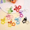 1 Stücke Fünfzackigen Stern Glocke Anhänger Schlüsselanhänger Candy Farbe Tasche Schlüsselring Schmuck Für Frauen Mädchen Auto Hängen Schmuckstück Schlüssel halter