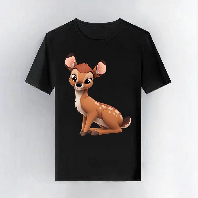 

Нова Бамбі Вільний Батько-Дитина Одяг Дитяча Футболка Модна З Коротким Рукавом Повсякденна Дівчинка Футболка 100