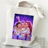 Kpop Witch Hunters Printed Canvas Bag Large Capacity Women's Daily Shopping Bag KTB