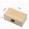 1/3 Stück Holzfarbe Rechteckige Holz-Aufbewahrungsbox Quadratische Klapp-Aufbewahrungsboxen Bastel-Geschenkbox Schmuckbox Organizer-Boxen