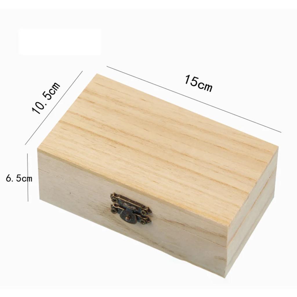 1/3 Stück Holzfarbe Rechteckige Holz-Aufbewahrungsbox Quadratische Klapp-Aufbewahrungsboxen Bastel-Geschenkbox Schmuckbox Organizer-Boxen