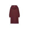 New MLB Long Sleeved Dresses Women's Burgundy 3FOPB0134-43BDS