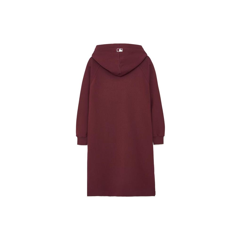 New MLB Long Sleeved Dresses Women's Burgundy 3FOPB0134-43BDS