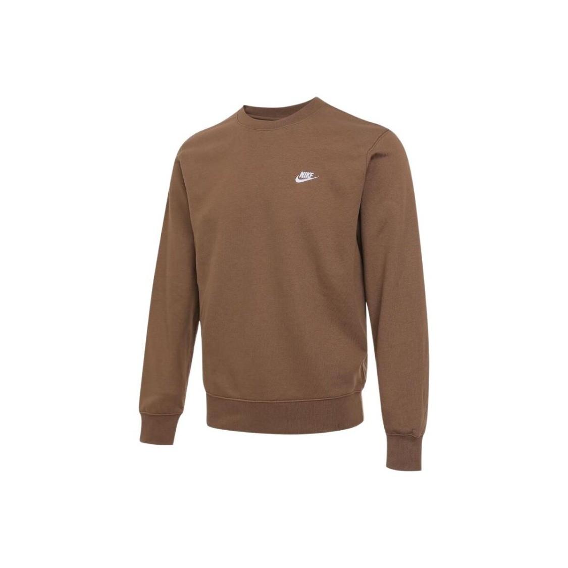 Nike Men s Brown Crew Neck Pullover Long Sleeve Sweatshirt XS