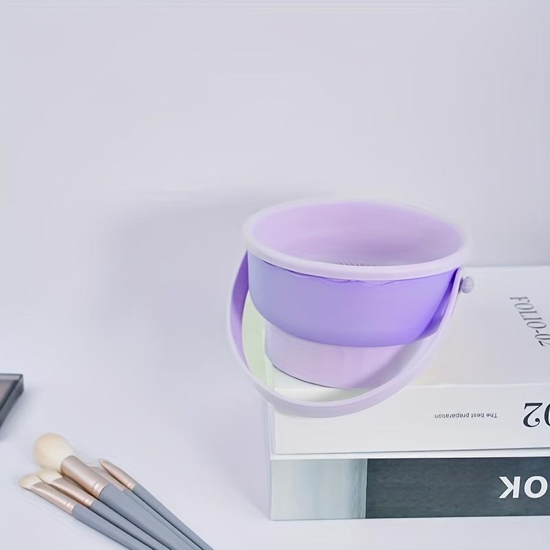 3-In-1 Silicone Makeup Brush Cleaning Bowl, Makeup Brush Drying Rack, Beauty Egg Cleaner, Multiple Textures, Deep Cleaning