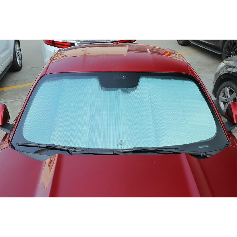 Copertura Parasole per Finestrino Auto per Ford Mustang 2015- 2022 Parasole Parabrezza Protezione UV Interno