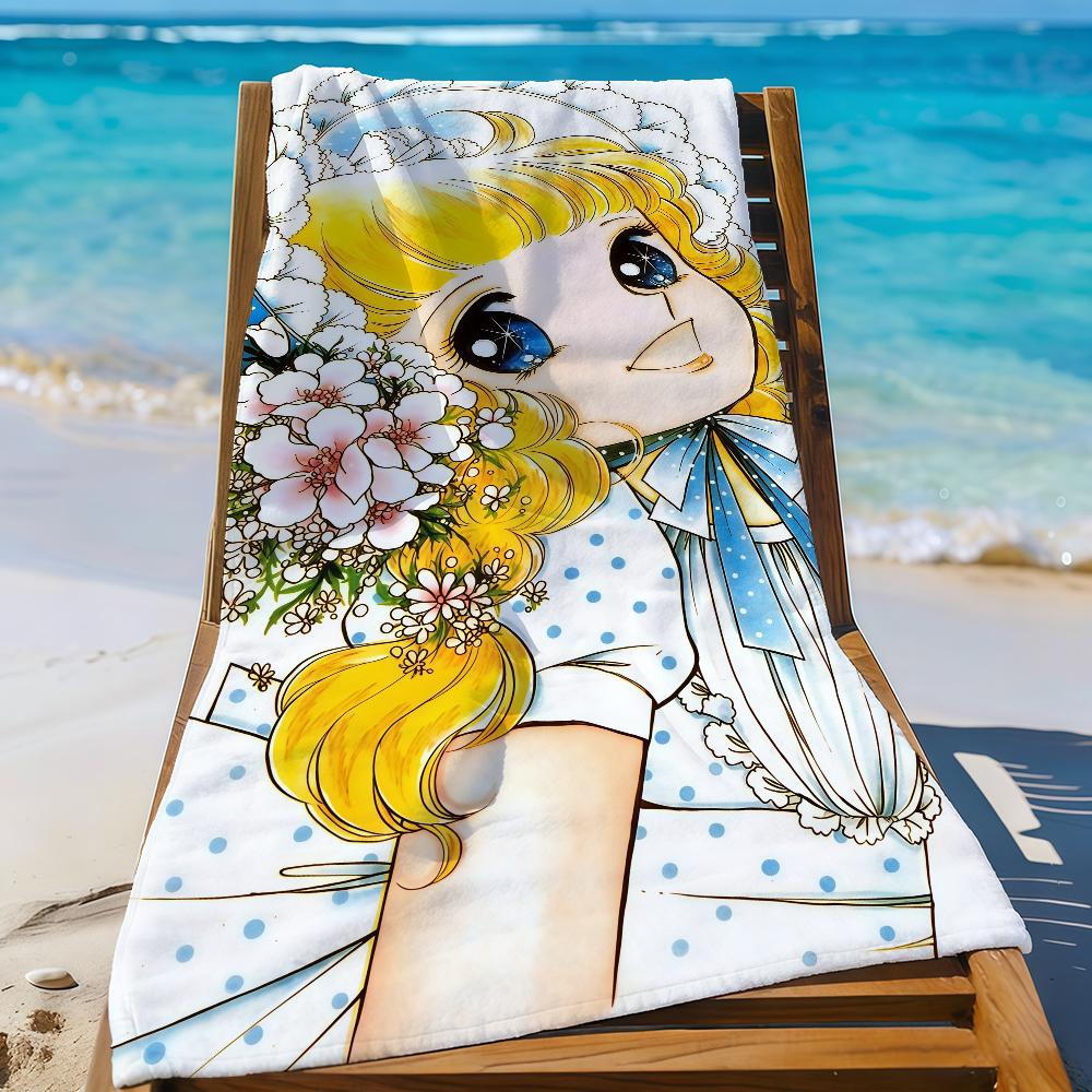 Anime Cartoon Candy Candy kawaii Towel Quick Drying Beach Towels Are Suitable For Swimming Pools Camping Yoga And The Gym