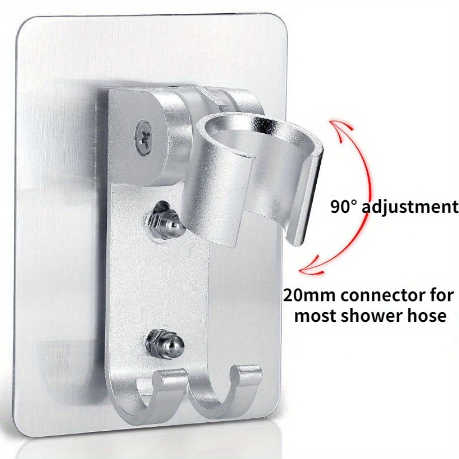 1PC Bathroom Perforation-free Shower Holder The Shower Can Be Rotated Up and Down To Adjust The Shower Aluminum Holder