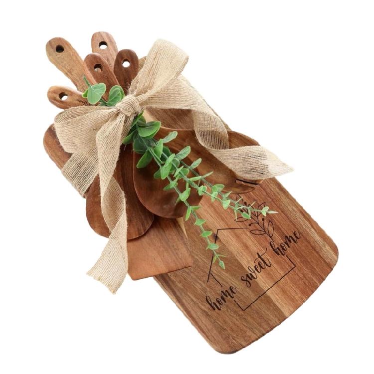 

Functional Wooden Chopping Board Gift Set Constructed From Durable Timber Appropriate For Various Cooking Tasks And Food Display 1