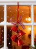 Bell Ornaments for Christmas Tree Hangable Jingle Pendants with Bow Chime Bell Pendant Bells for Wedding Party Xmas