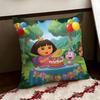 Anime cute DDora the EExplorer Cushion Cover Reversible Soft Durable Pillow Cover Home  Car MultiScene Use for Daily Comfort