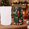 Clown Embossed Cylindrical Silicone Mold Holiday Candle Silicone Mould For Epoxy Resin Art Handmade Candle Soap Making