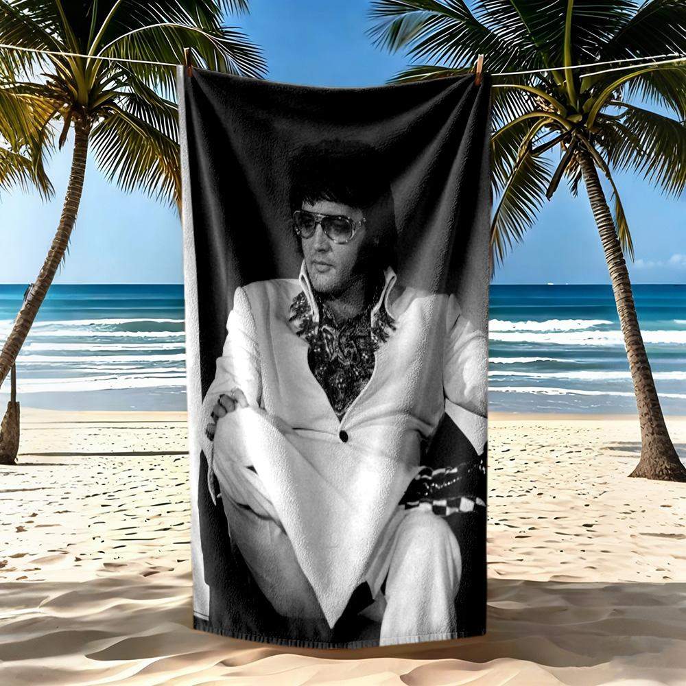 Elvis Strandtuch Weich Langlebig Schnelltrocknend Bequem Leicht Geeignet Für Sport Reisen Schwimmen Yoga Badezimmer Strand Und Pool