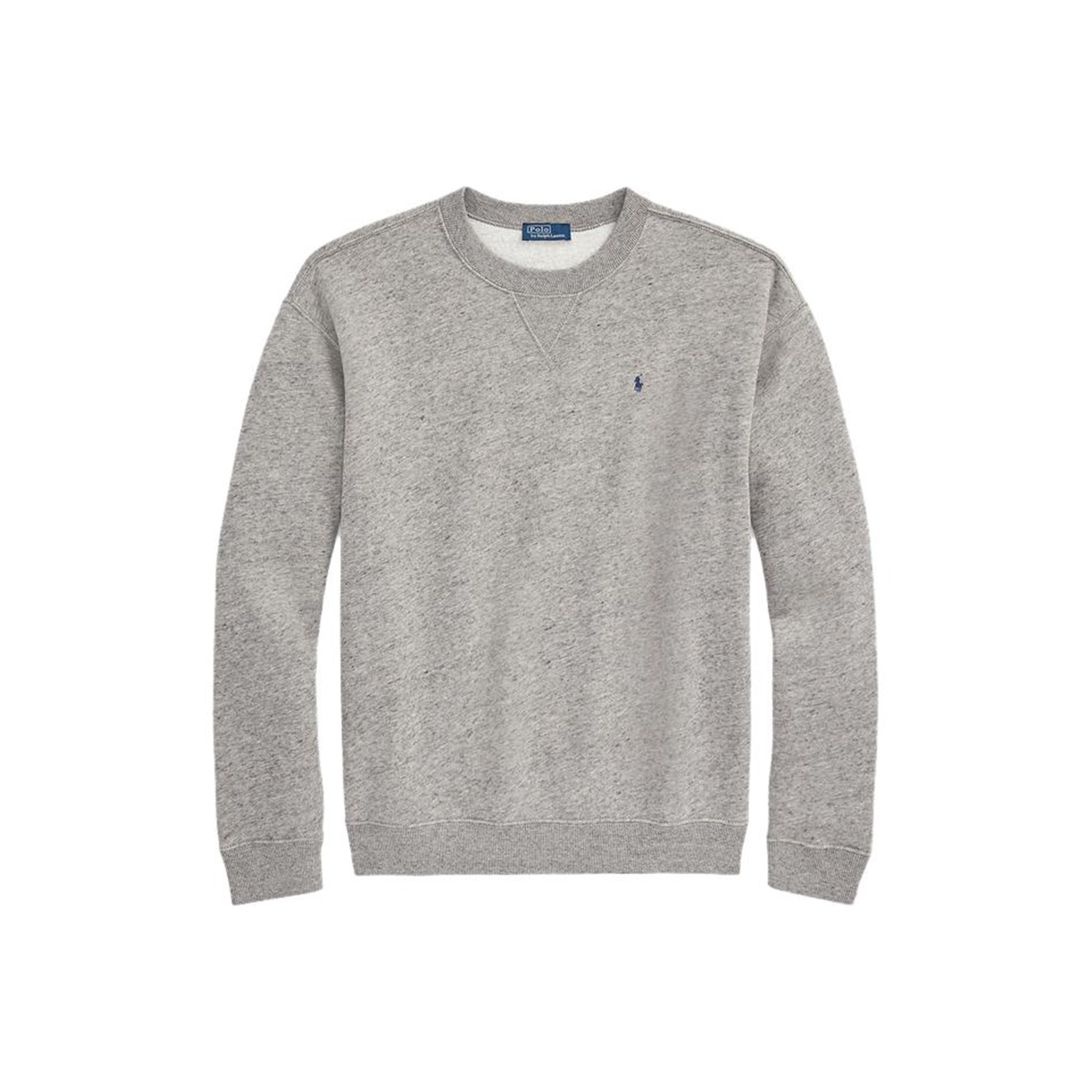 

Polo Ralph Lauren Весна-Лето 23 Однотонная толстовка с вышивкой логотипа и круглым вырезом Женская толстовка Серая WMPOKNINFB20458-020 XS