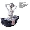 Halloween Figurine Bookshelves Resin Bathing Skeleton Skeleton Tables Cabinets