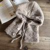 Solid Knitted Color Cap With Wide Brim And Ear Warmers For Autumn Winter Casual
