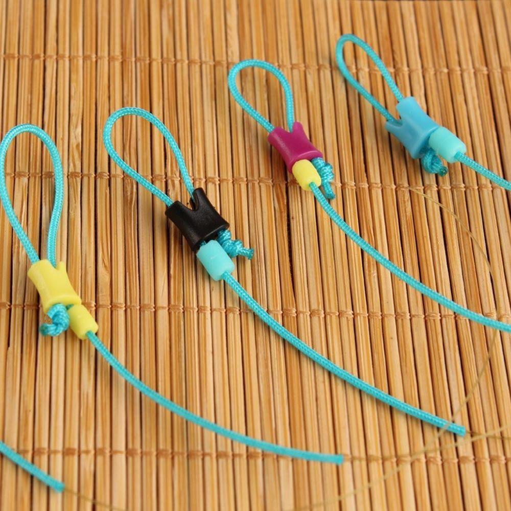40/100pcs Fishing Rod Quick Rod Tie Straps Button Main Line Without Knot Button  Tool Accessories
